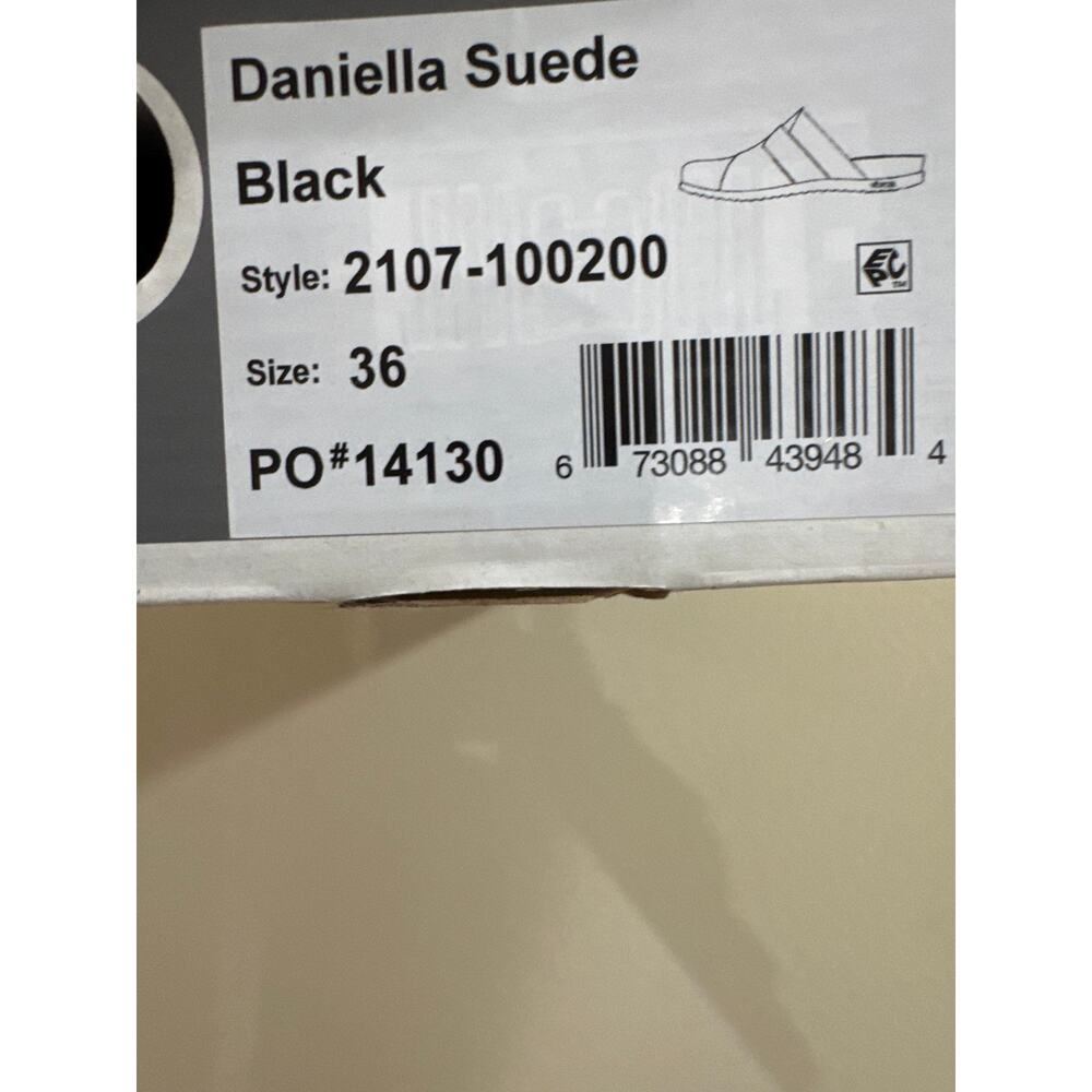 Dansko Daniella Black Suede clogs size 36 (5) new - Picture 9 of 9